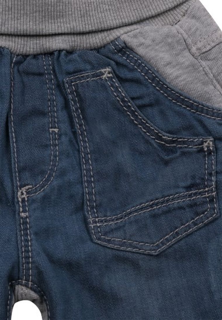 Spodnie chłopięce, niebiesko-szare, Kanz