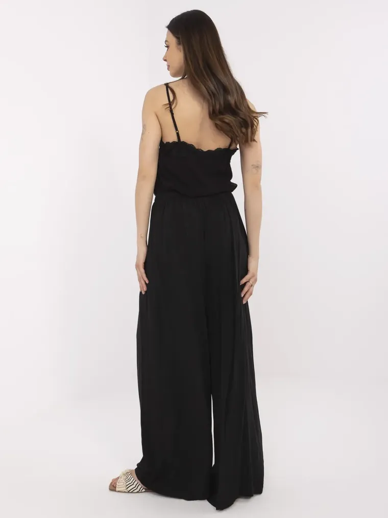 Spodnie damskie, czarne, Italy Moda