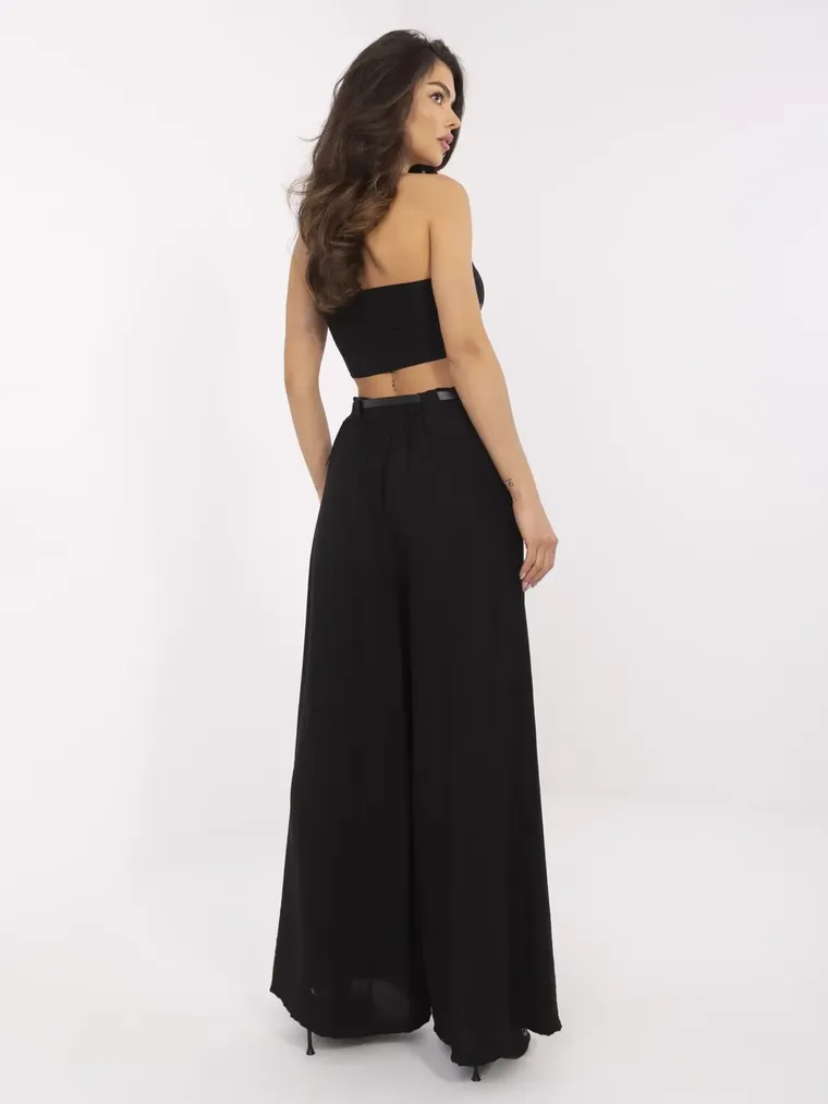 Spodnie damskie, czarne, Italy Moda