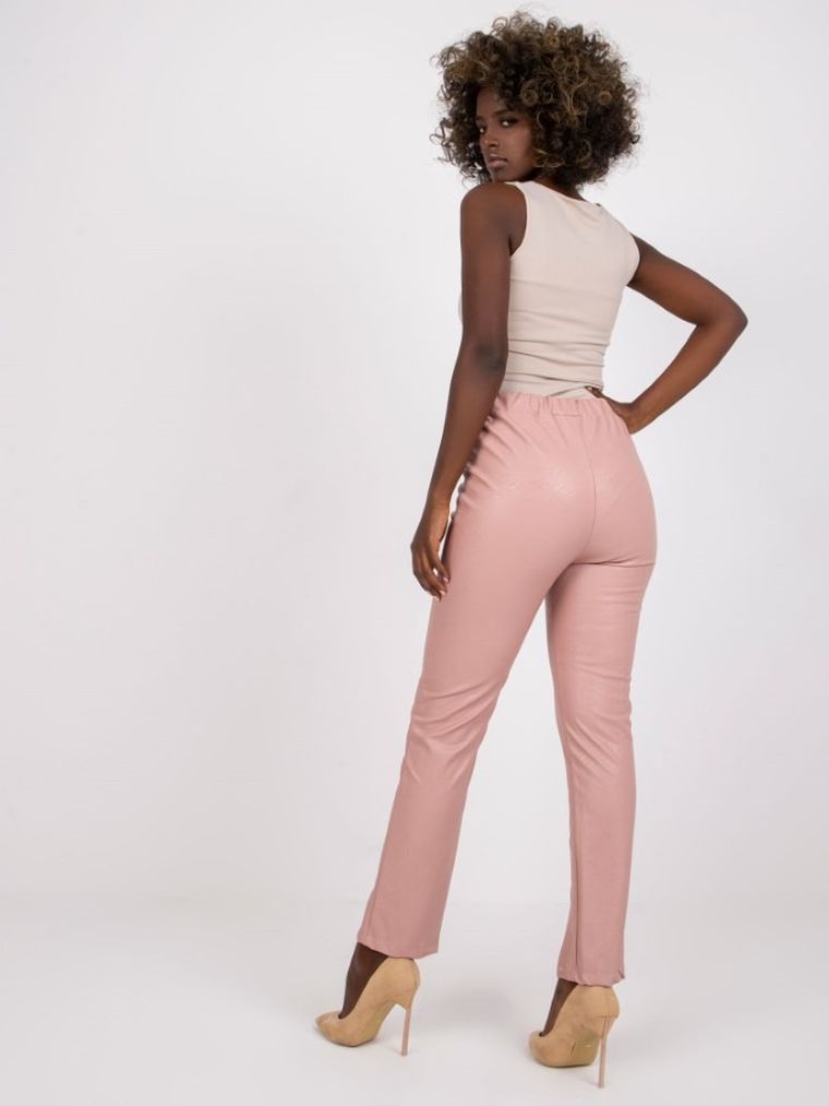 Spodnie damskie, różowe, Italy Moda