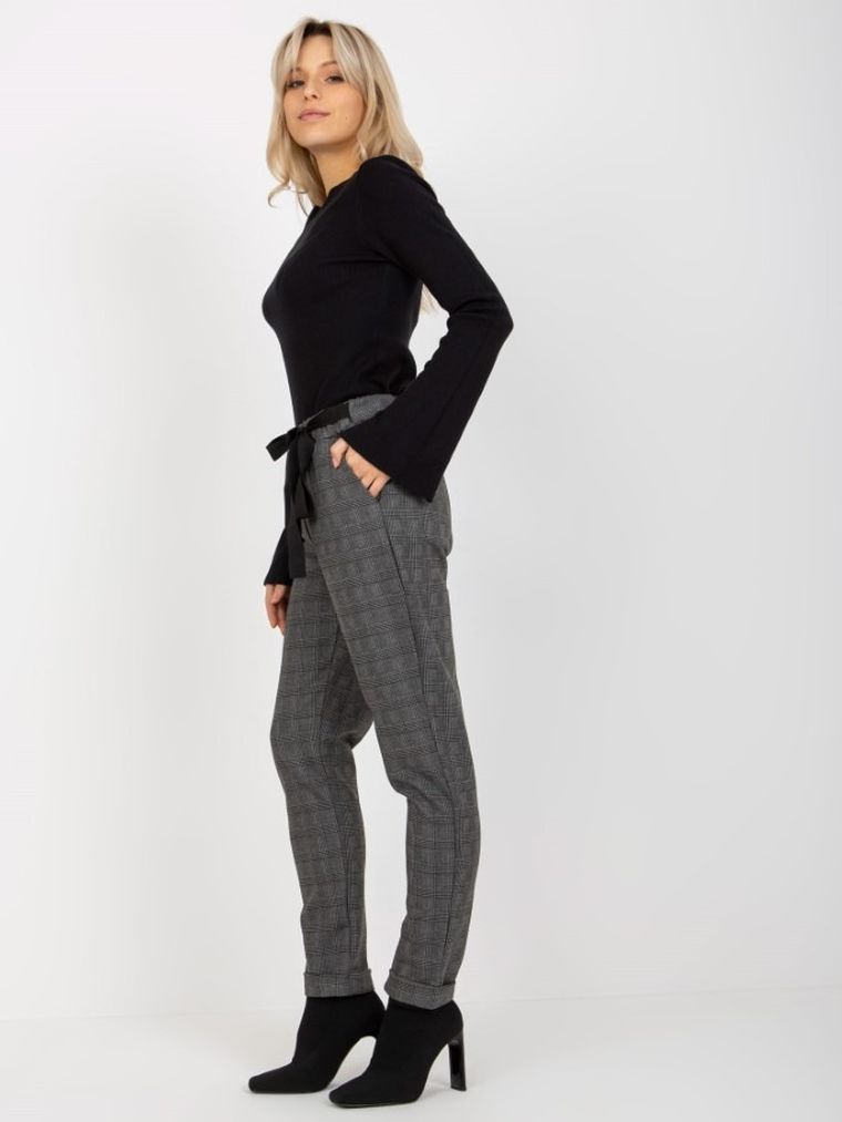 Spodnie damskie, szare, Lakerta