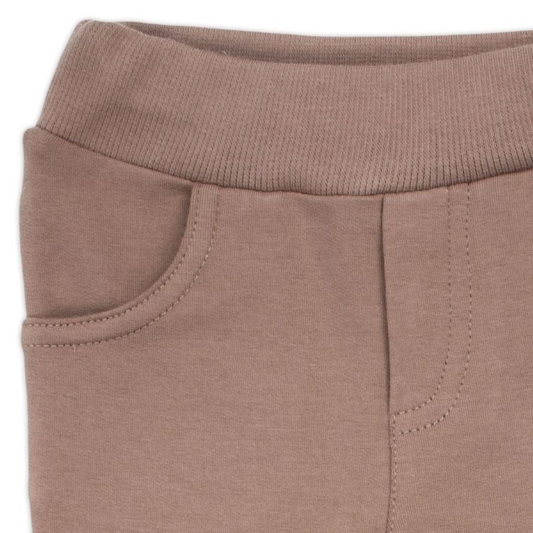 Spodnie dresowe chłopięce, brązowe, Nicol