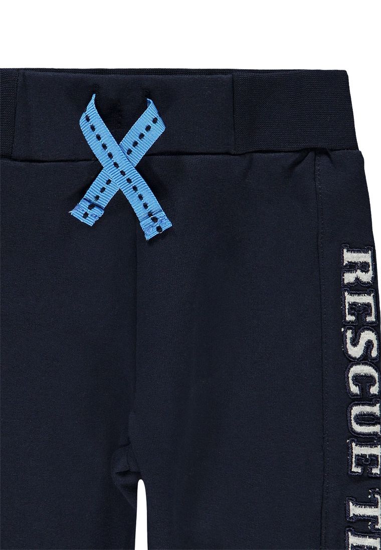 Spodnie dresowe chłopięce, ciemnoniebieskie, Rescue team, Kanz