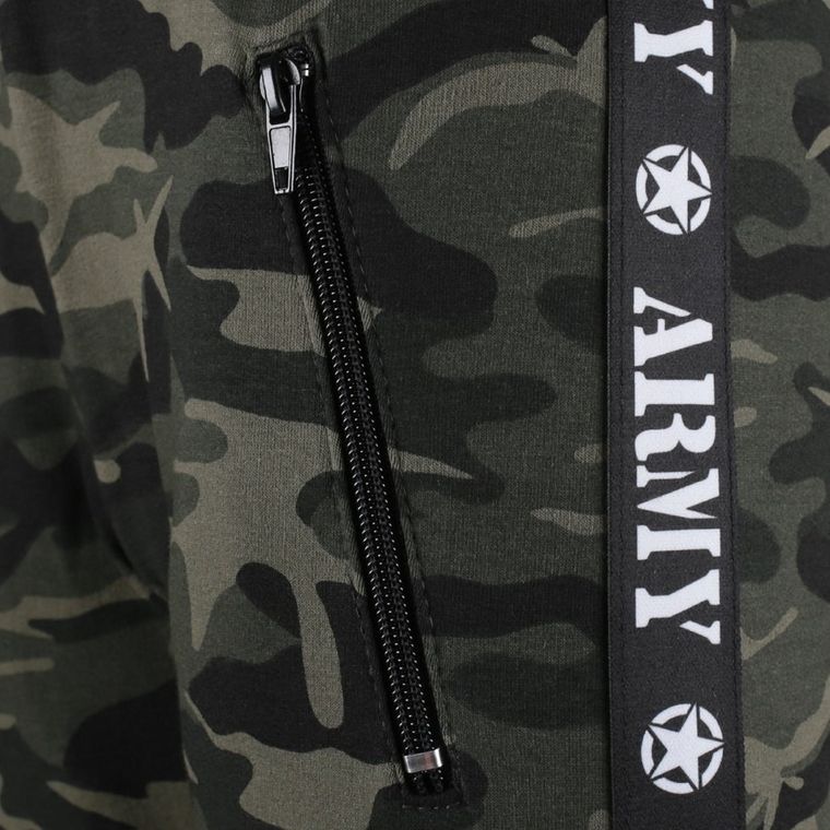 Spodnie dresowe chłopięce, ciemnozielone, Tup Tup