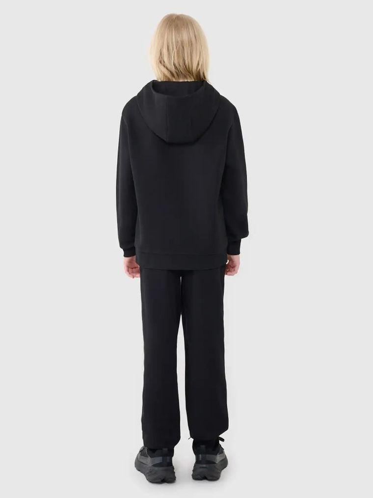 Spodnie dresowe chłopięce, czarne, 4F