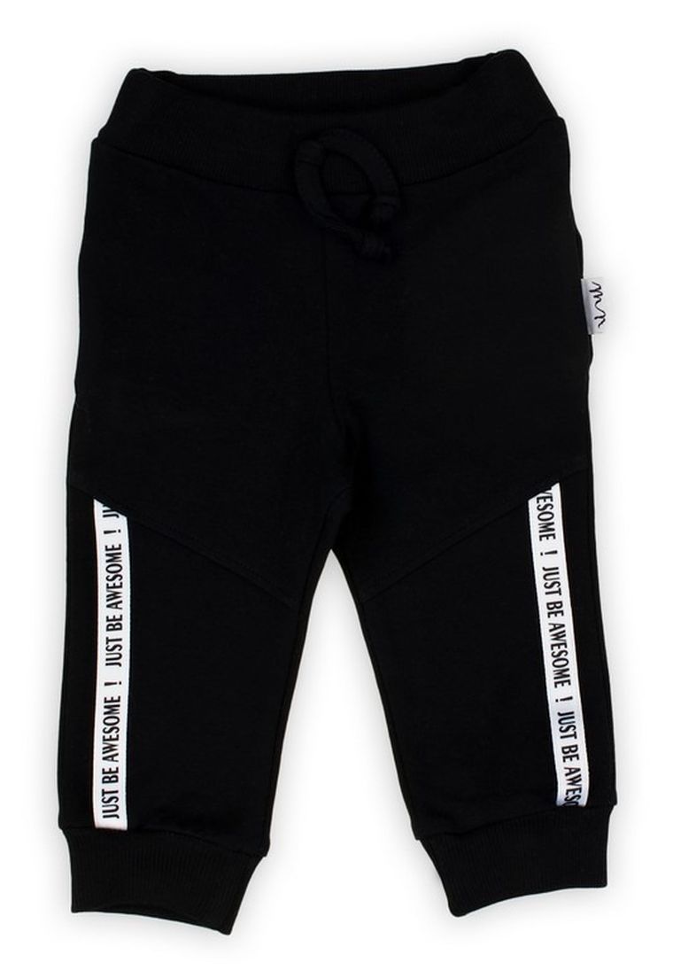 Spodnie dresowe chłopięce, czarne, Nicol