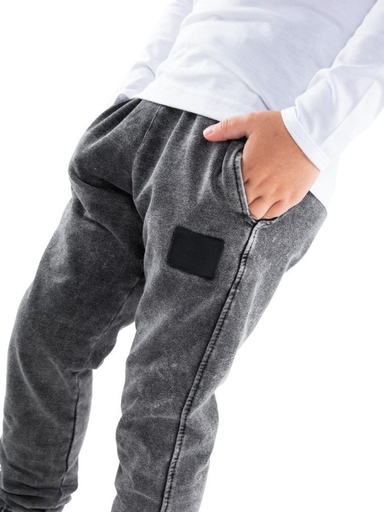 Spodnie dresowe chłopięce, czarne, Tup Tup