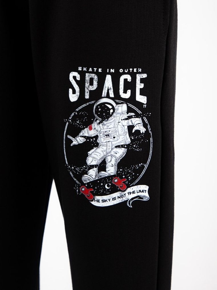 Spodnie dresowe chłopięce, czarne, Tup Tup