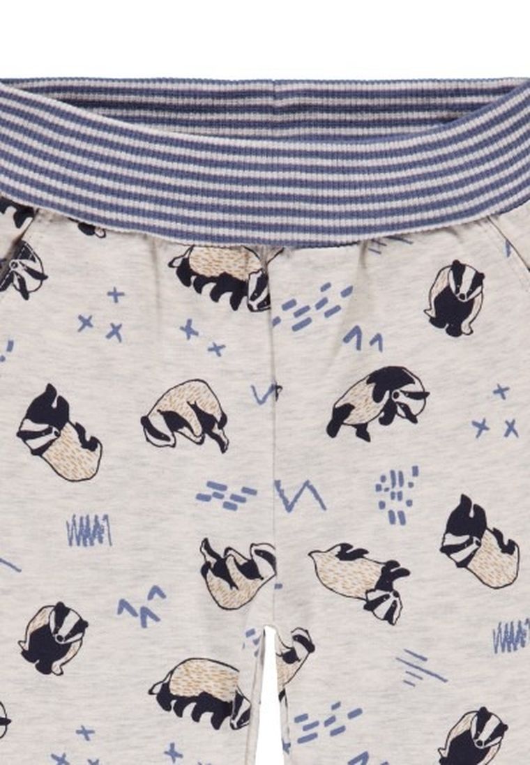 Spodnie dresowe chłopięce, ecru, szopy, Kanz