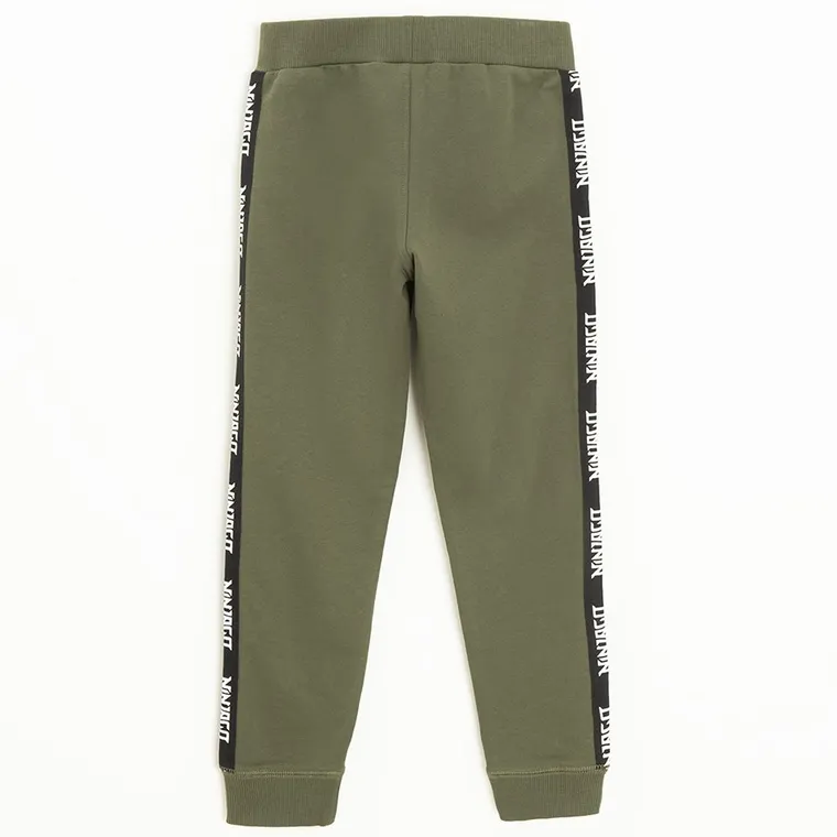 Spodnie dresowe chłopięce, khaki, LEGO Ninjago