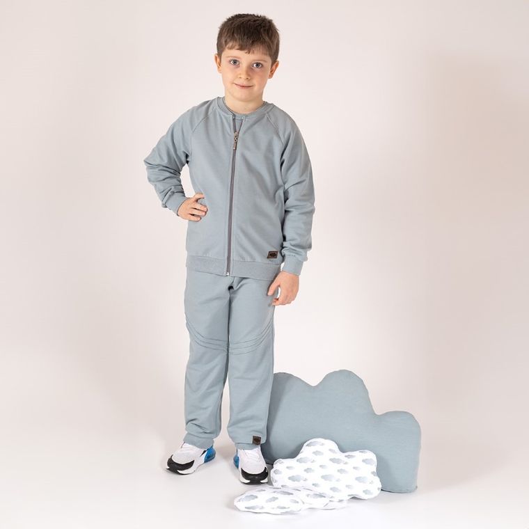 Spodnie dresowe chłopięce, niebieskie, Nicol