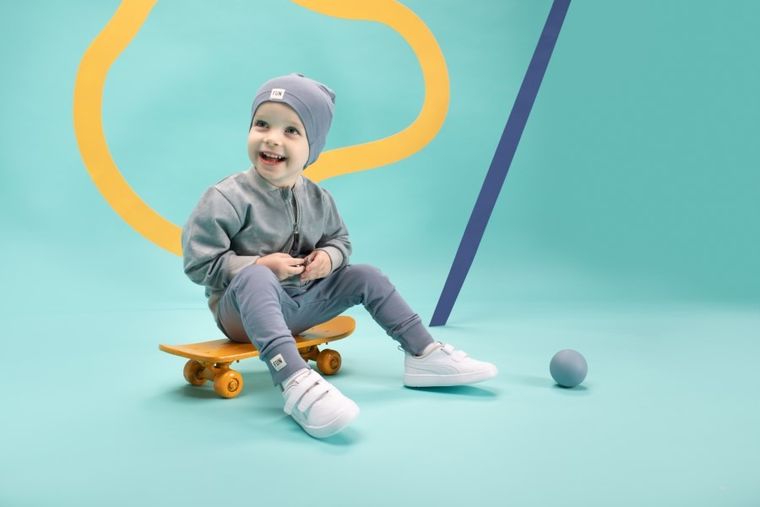 Spodnie dresowe chłopięce, niebieskie, Pinokio