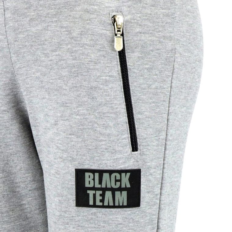 Spodnie dresowe chłopięce, szare, Black Team, Tup Tup