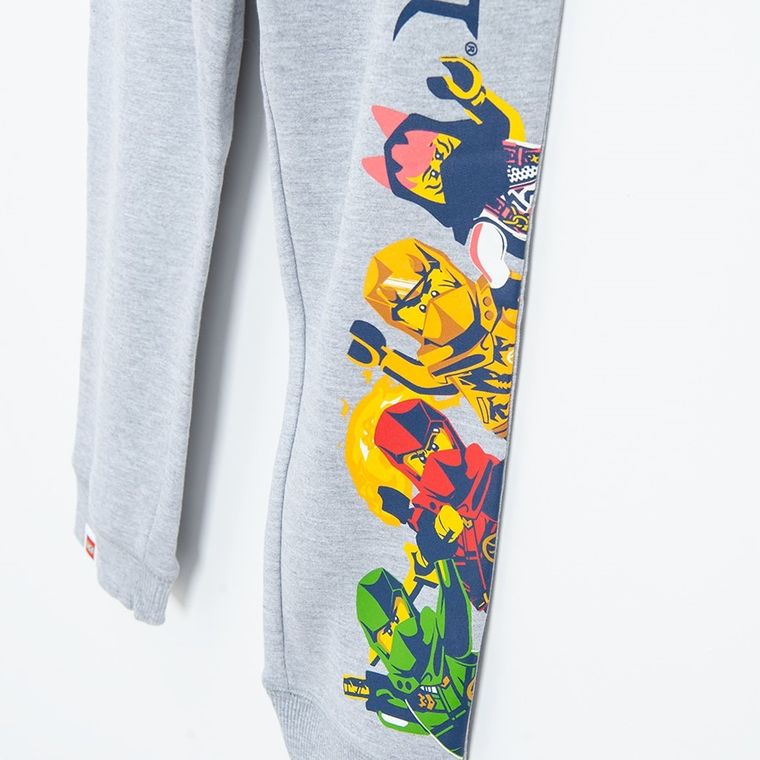 Spodnie dresowe chłopięce, szare, LEGO Ninjago