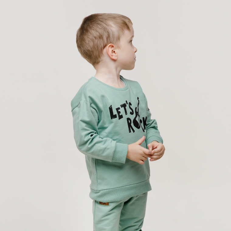 Spodnie dresowe chłopięce, zielone, Pinokio