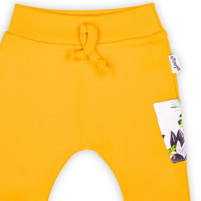 Spodnie dresowe chłopięce, żółte, Nicol