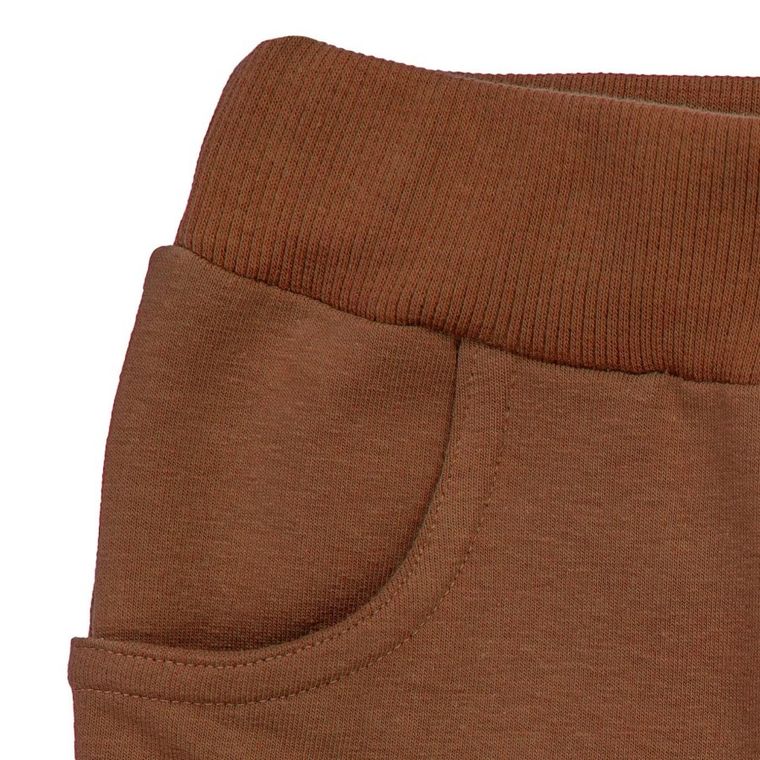 Spodnie dresowe chłopięcie, brązowe, Nicol