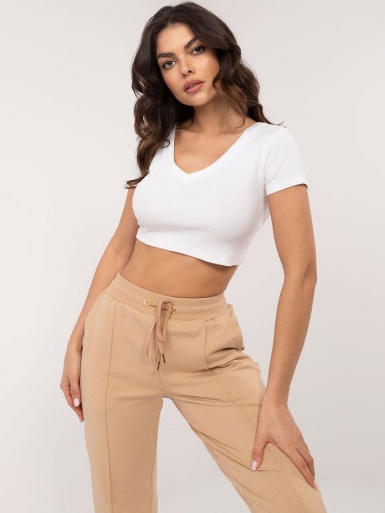 Spodnie dresowe damskie, beżowe, Calimera