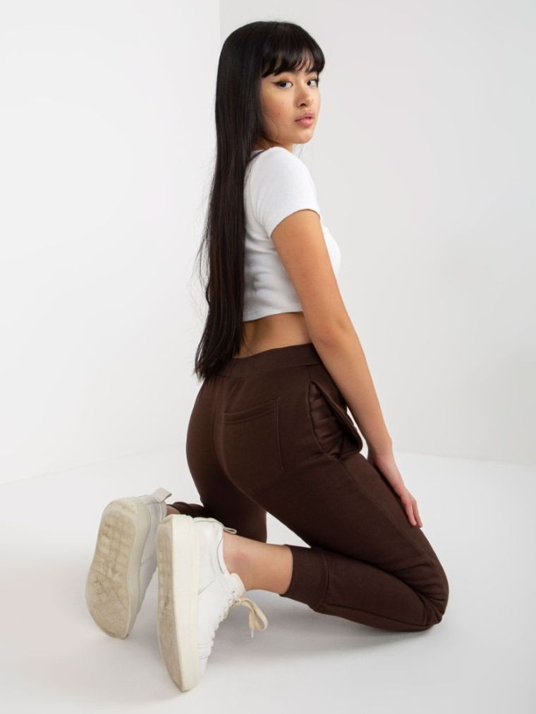 Spodnie dresowe damskie, brązowe, Mayflies