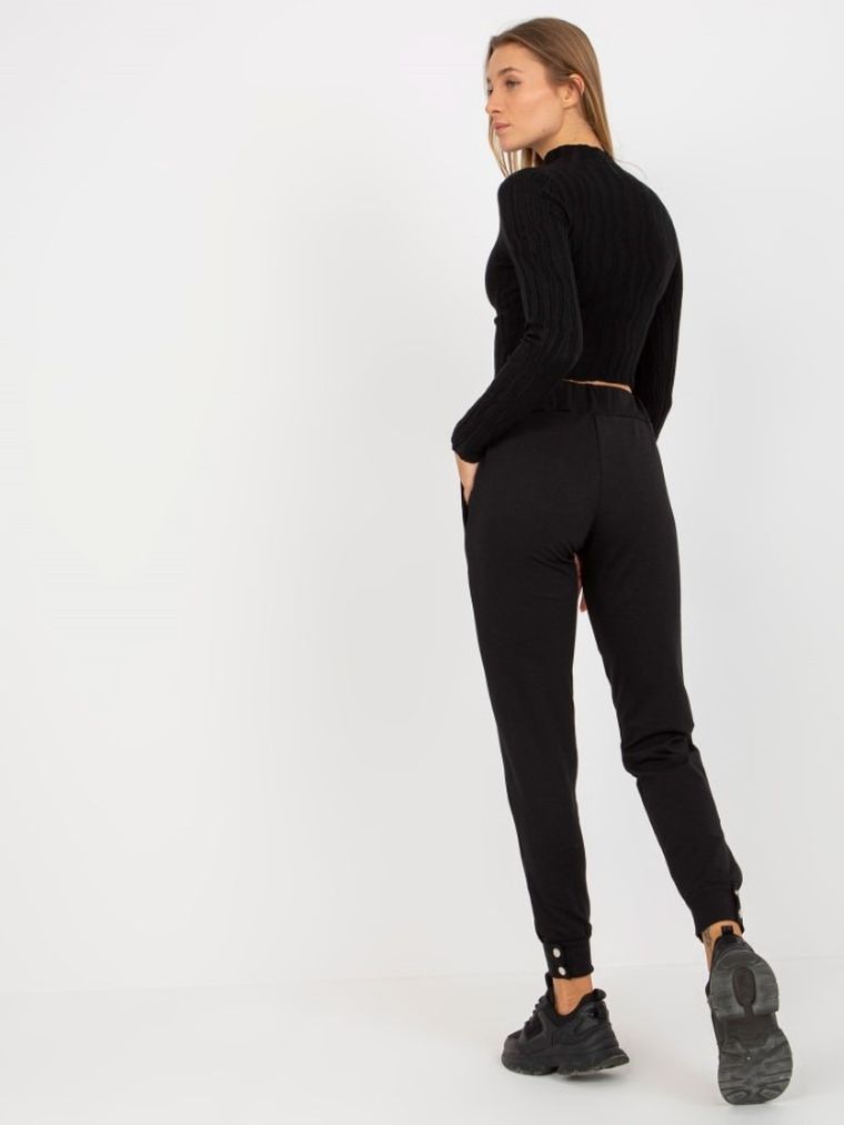 Spodnie dresowe damskie, czarne, Och Bella