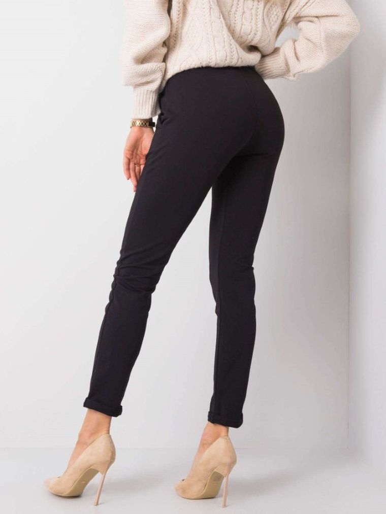 Spodnie dresowe damskie, czarne, Relevance