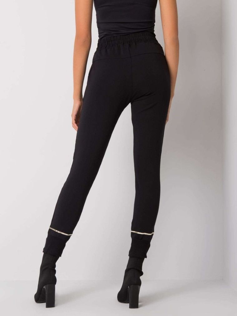 Spodnie dresowe damskie, czarne, Relevance