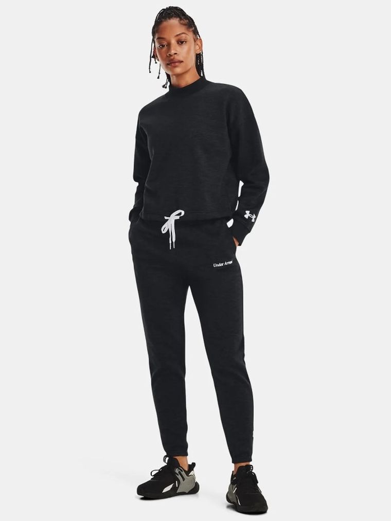 Spodnie dresowe damskie, czarne, Under Armour