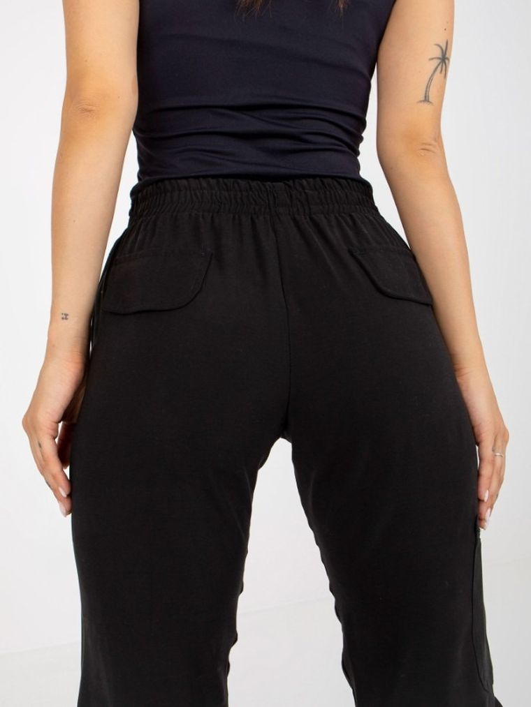 Spodnie dresowe damskie, czarne, Zuluna