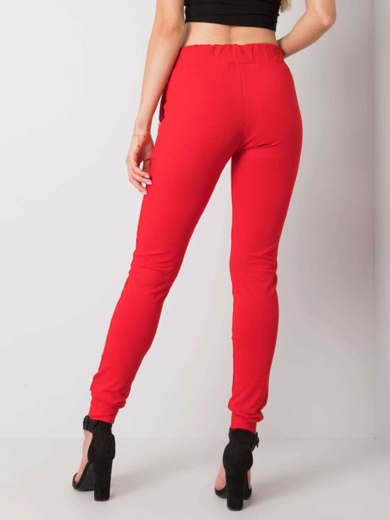 Spodnie dresowe damskie, czerwone, Relevance