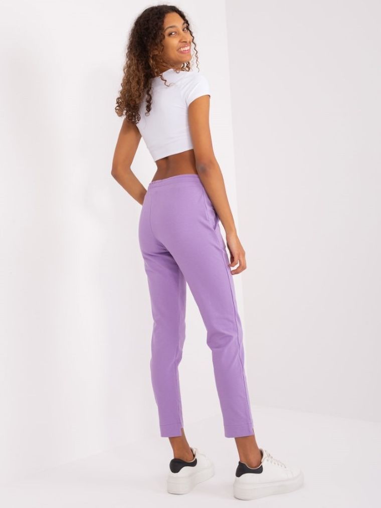 Spodnie dresowe damskie, fioletowe, Relevance