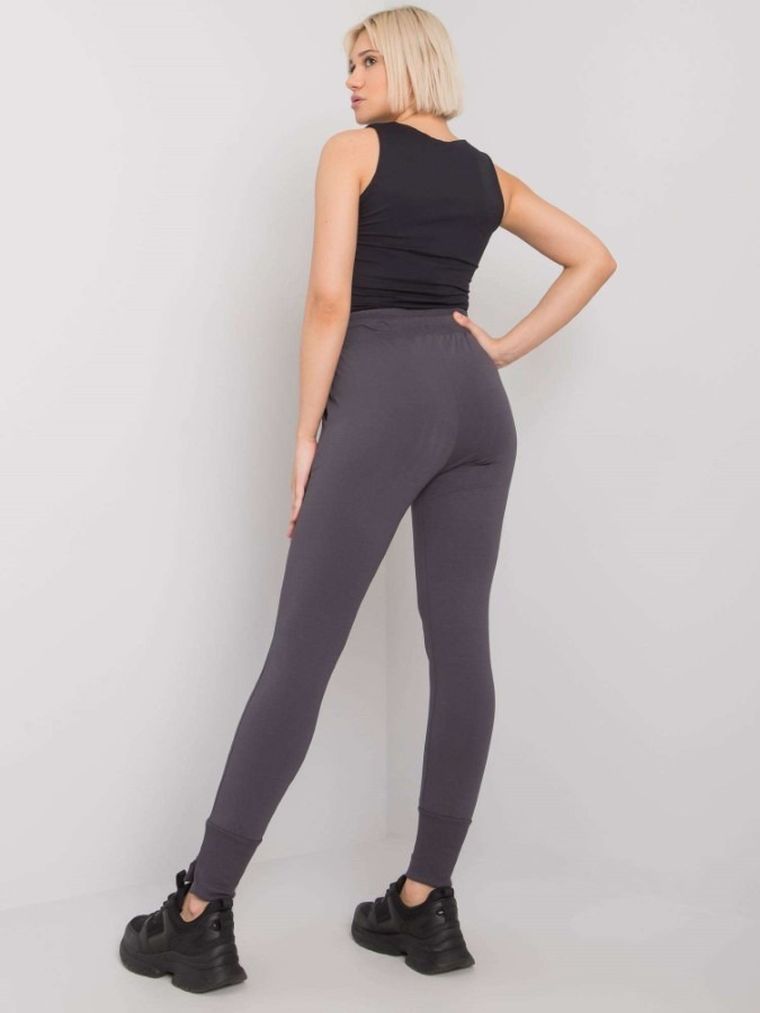 Spodnie dresowe damskie, grafitowe, Rue Paris