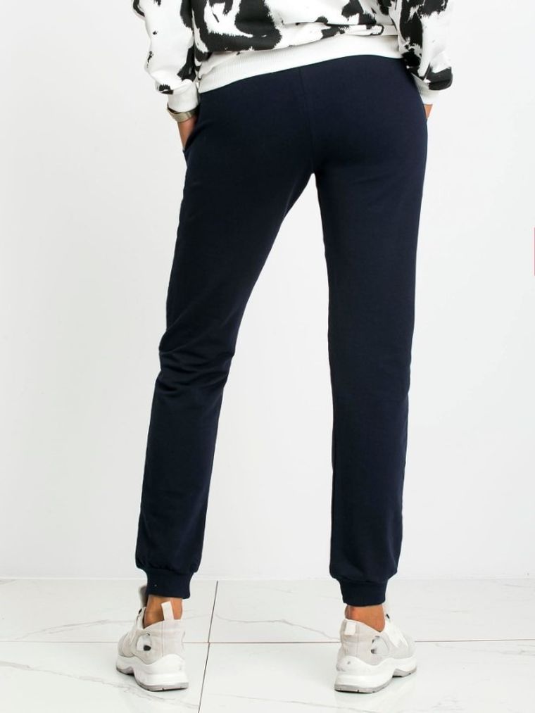 Spodnie dresowe damskie, granatowe, Basic Feel Good
