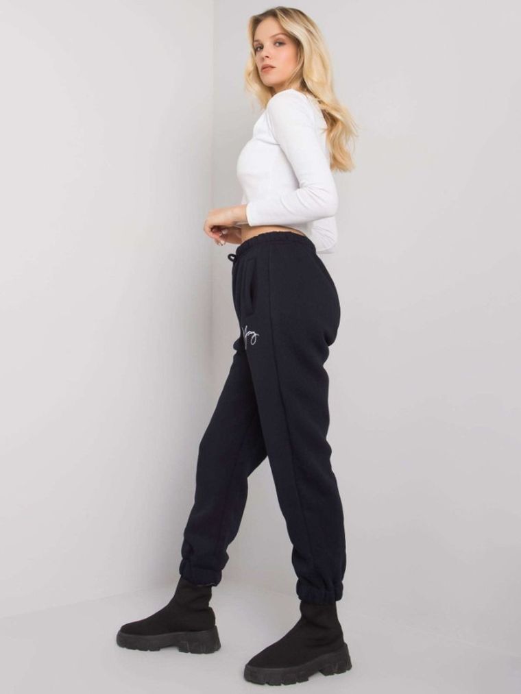 Spodnie dresowe damskie, granatowe, Relevance