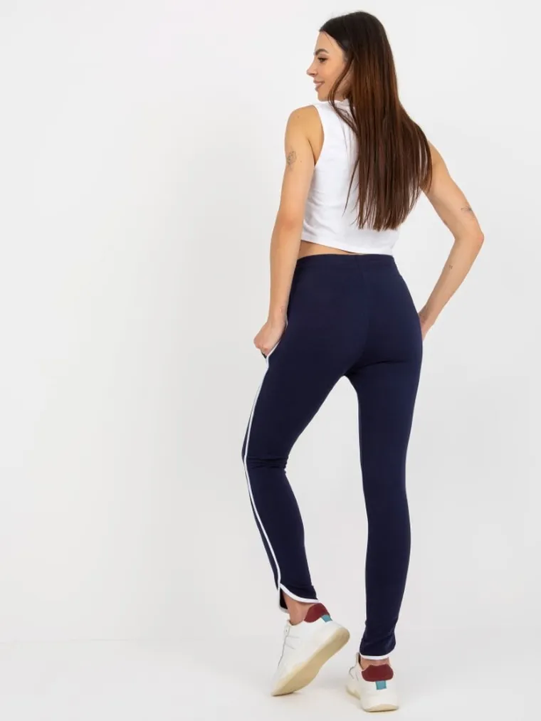 Spodnie dresowe damskie, granatowe, Rue Paris