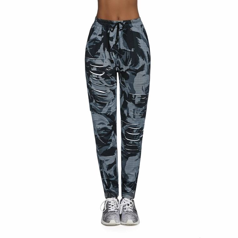 Spodnie dresowe damskie, niebieskie, Bas Black