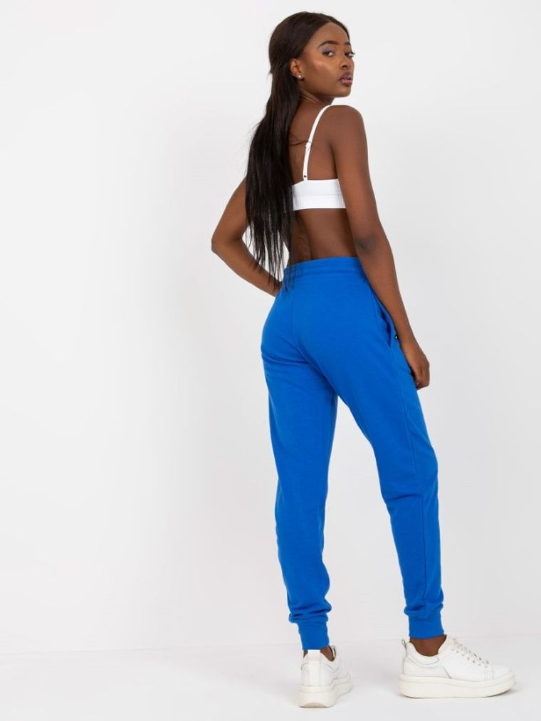 Spodnie dresowe damskie, niebieskie, Basic Feel Good