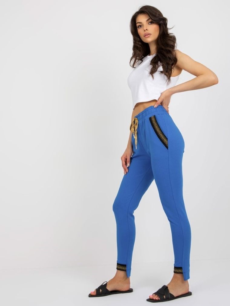Spodnie dresowe damskie, niebieskie, Relevance