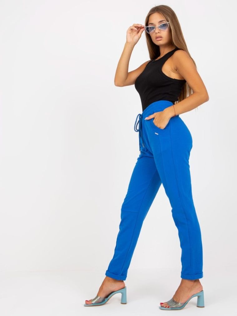 Spodnie dresowe damskie, niebieskie, Relevance