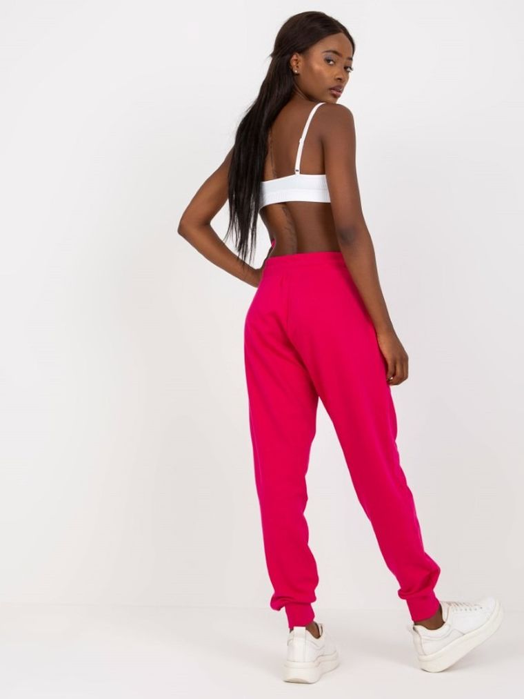 Spodnie dresowe damskie, różowe, Basic Feel Good