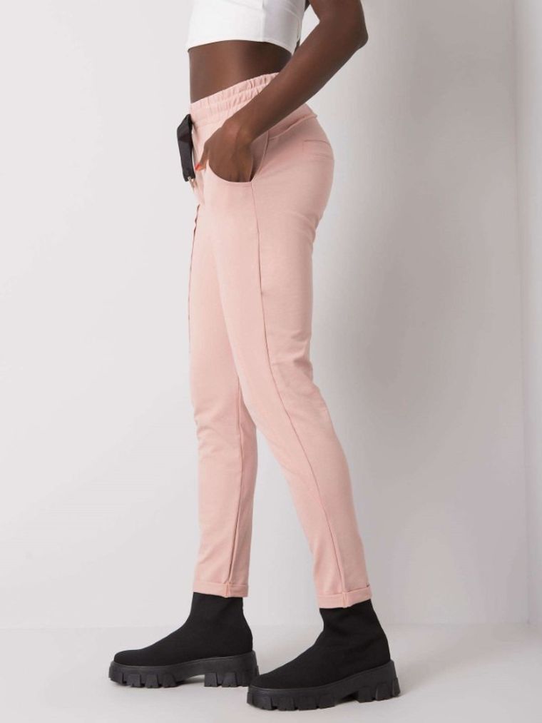 Spodnie dresowe damskie, różowe, Relevance