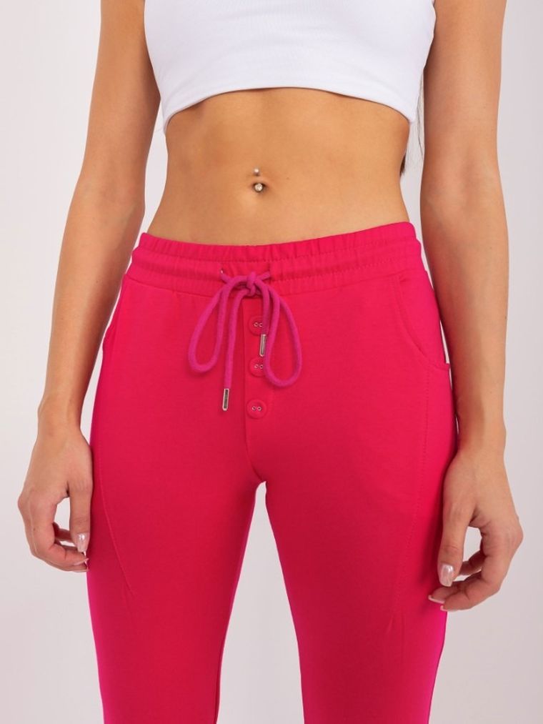 Spodnie dresowe damskie, różowe, Relevance