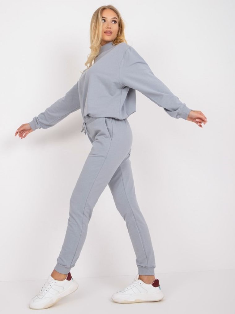 Spodnie dresowe damskie, szare, Basic Feel Good