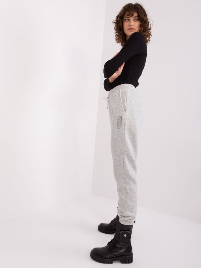 Spodnie dresowe damskie, szare, Sublevel