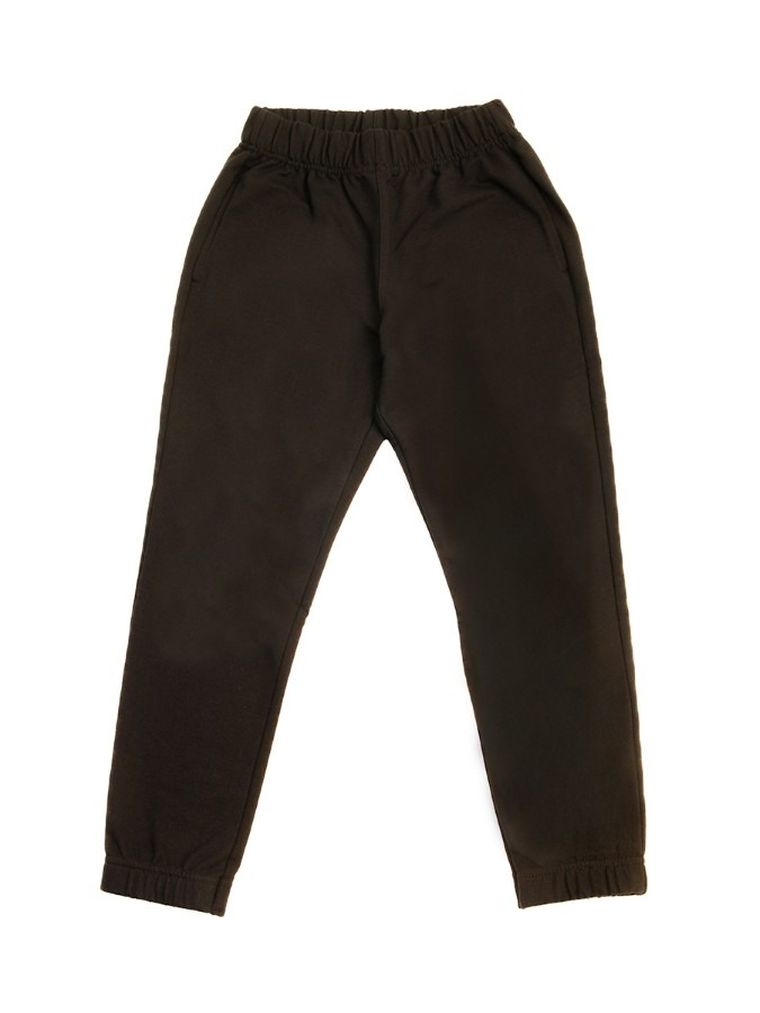 Spodnie dresowe dla chłopca, ciemnobrązowe, Tup Tup