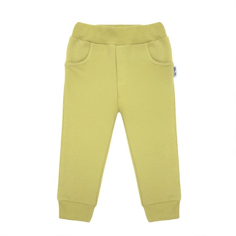 Spodnie dresowe dziecięce, limonkowe, Nicol