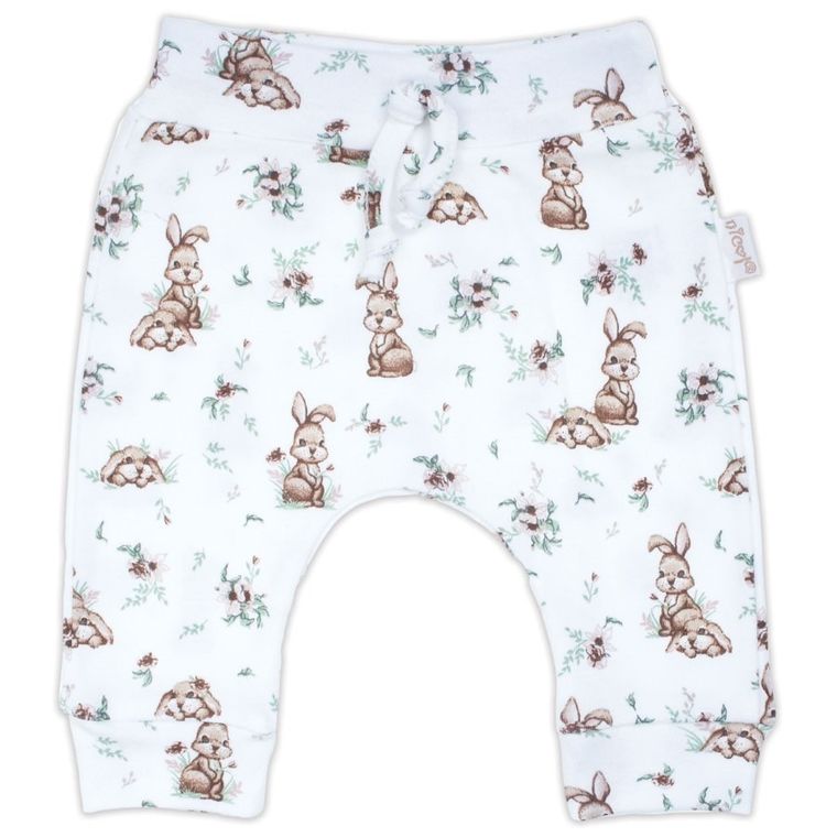 Spodnie dresowe dziewczęce, białe, Nicol