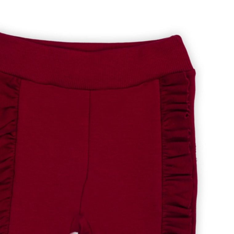 Spodnie dresowe dziewczęce, bordowe, Nicol