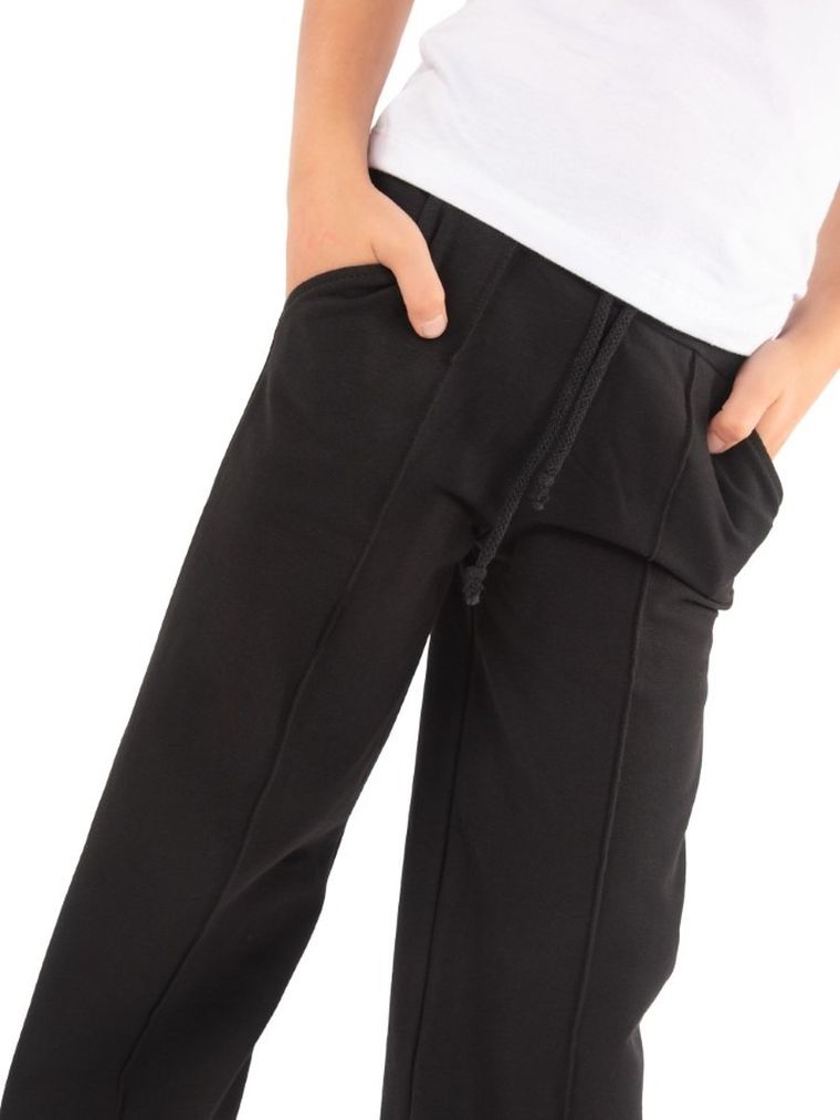 Spodnie dresowe dziewczęce, czarne, Tup Tup