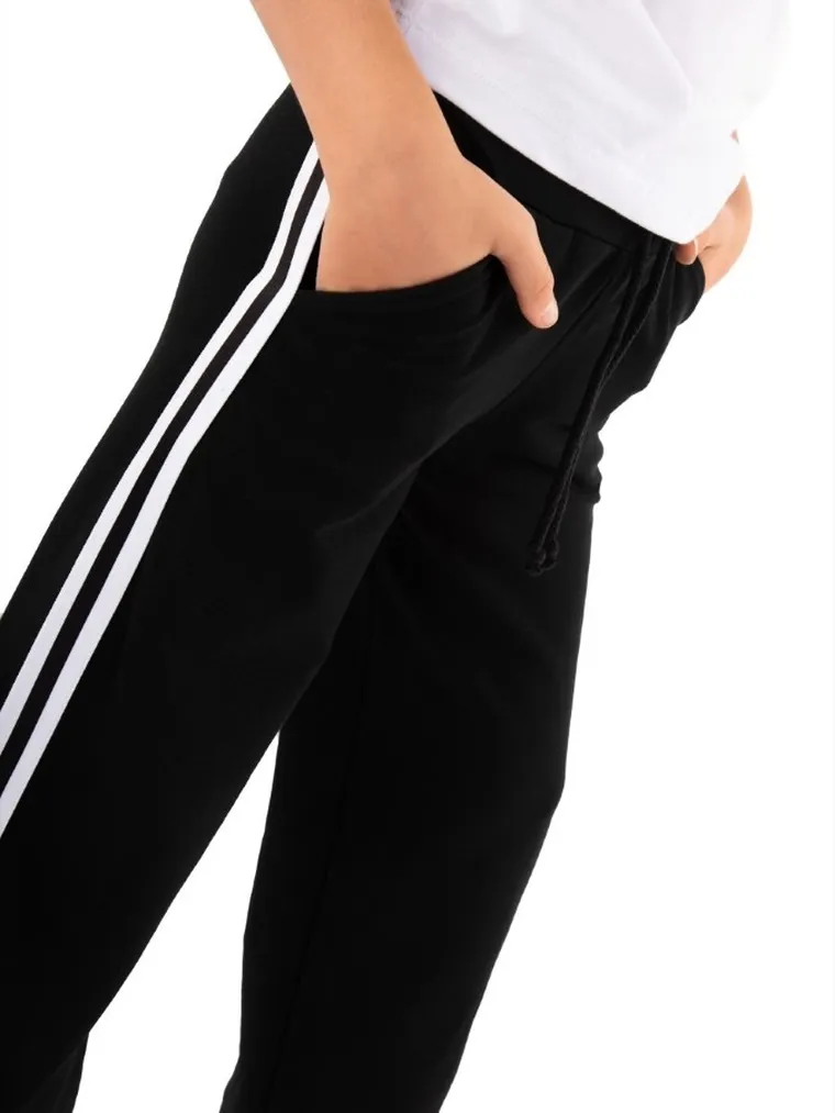 Spodnie dresowe dziewczęce, czarne, Tup Tup