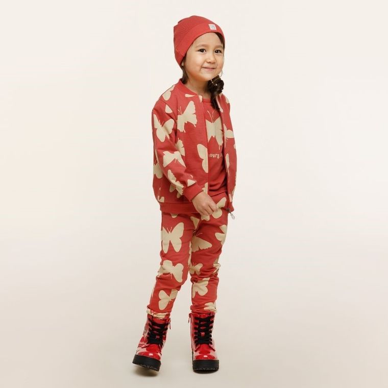 Spodnie dresowe dziewczęce, czerwone, Pinokio